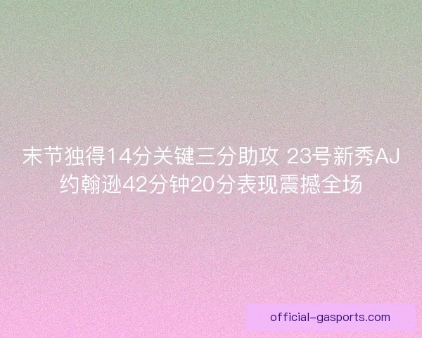末节独得14分关键三分助攻 23号新秀AJ约翰逊42分钟20分表现震撼全场